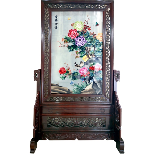 荣华富贵屏风（尺寸外98×137）