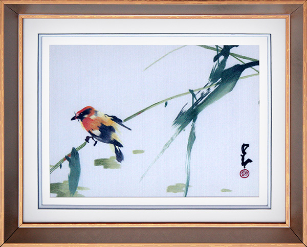 花鸟（尺寸外框55×45）-(3)
