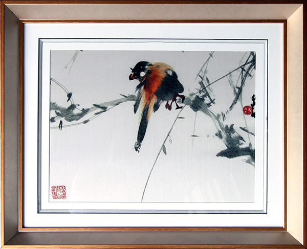 花鸟（尺寸外框55×45）-(5)