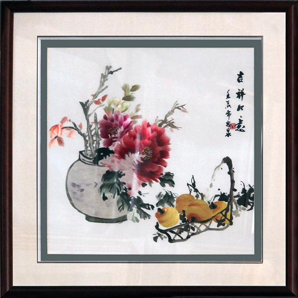 吉祥如意（尺寸外框75×75）