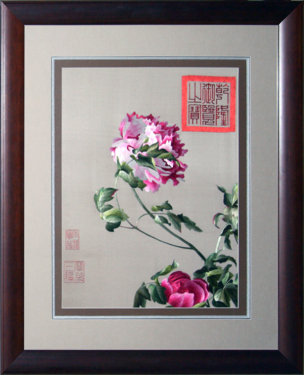 郎世宁花鸟（尺寸外框77×62）