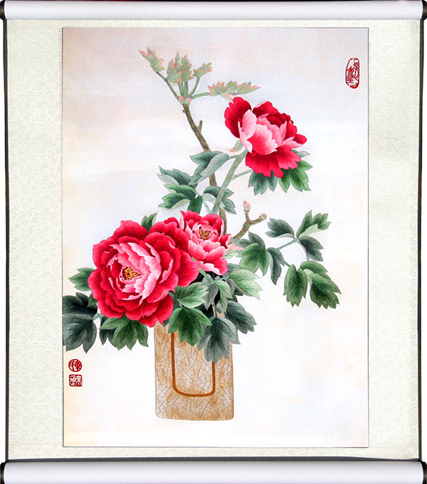 牡丹花篮-内60×80-外92×116