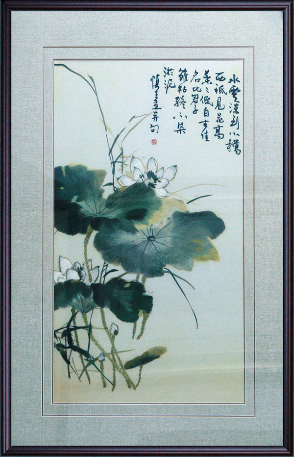 写意荷花（尺寸外框84cmx56）