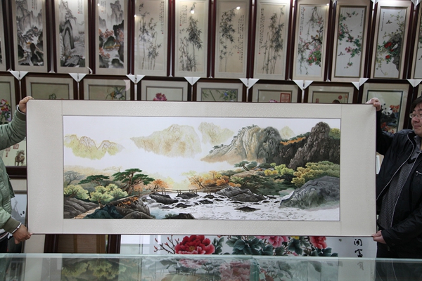 山水（尺寸内60×160）×
