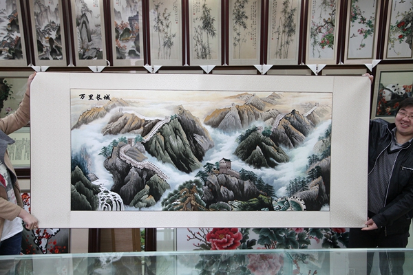 万里长城（尺寸内60×160）-(2)