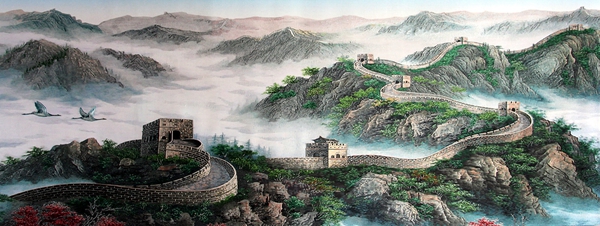 万里长城（尺寸内60×160）