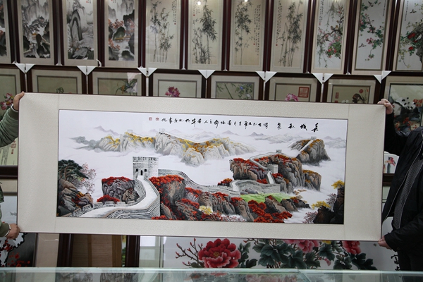 长城秋色（尺寸内60×160）