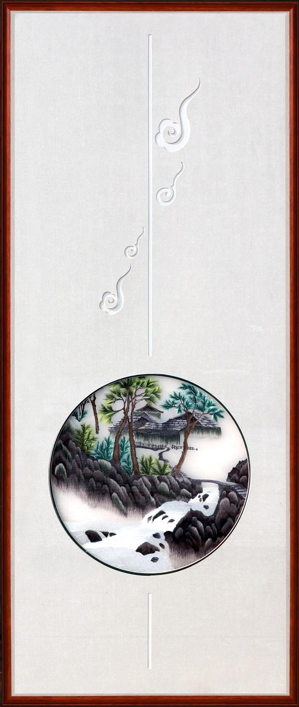 彩山水三联画33-58✘137