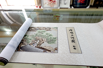 《清明上河图》加大加宽虹桥片段（尺寸外框68×215）